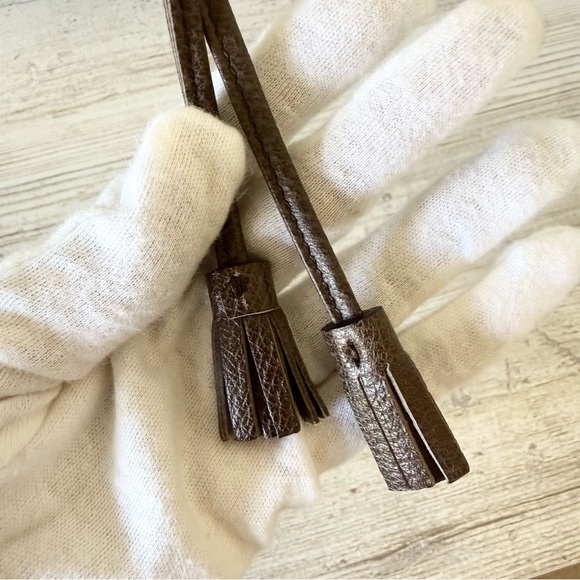 New Gucci Ophidia GG Supreme Bucket mini crossbody bag, brown - Picture 6 of 13